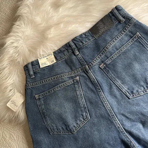 Free People We The Free Augusta Barrel Jeans Size 28