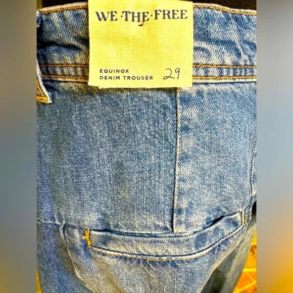 Free People - We The Free Equinox Denim Trouser Wide Leg Jeans Size 29 (NWT)