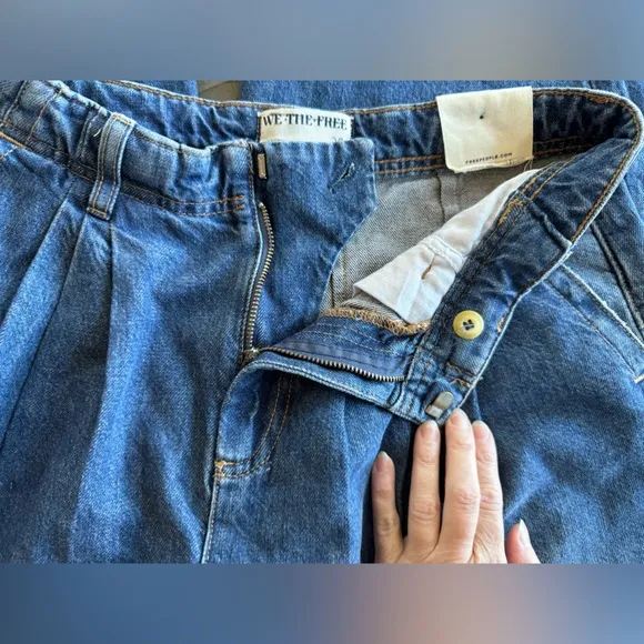 Free People - We The Free Equinox Denim Trouser Wide Leg Jeans Size 29 (NWT)