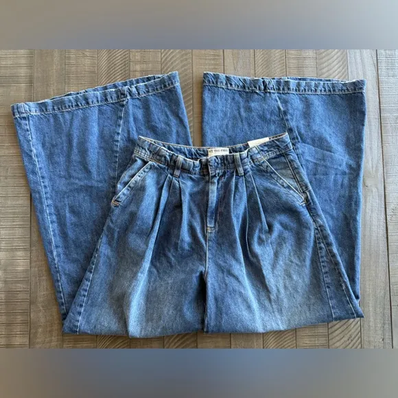 Free People - We The Free Equinox Denim Trouser Wide Leg Jeans Size 29 (NWT)