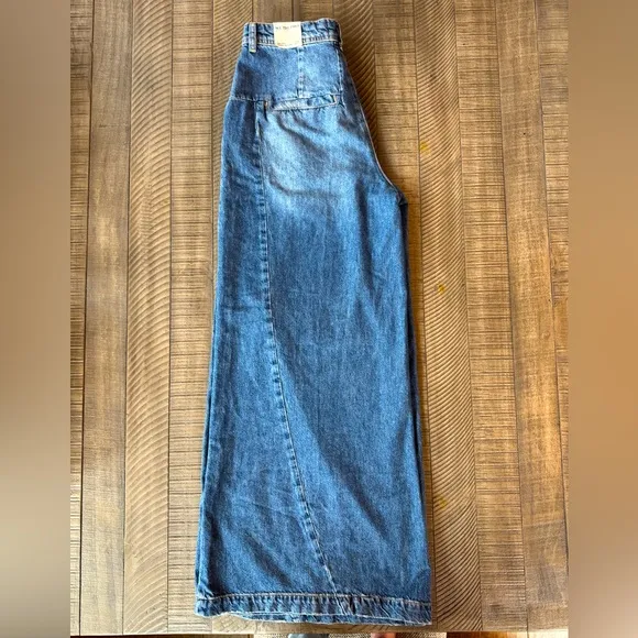 Free People - We The Free Equinox Denim Trouser Wide Leg Jeans Size 29 (NWT)