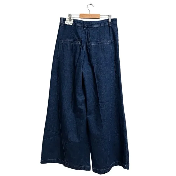 Free People We The Free Equinox Denim Trousers in Ritual Blue