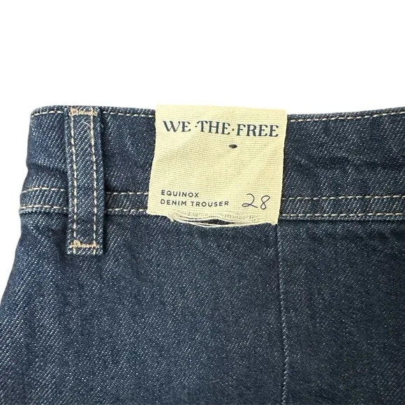 Free People We The Free Equinox Denim Trousers in Ritual Blue
