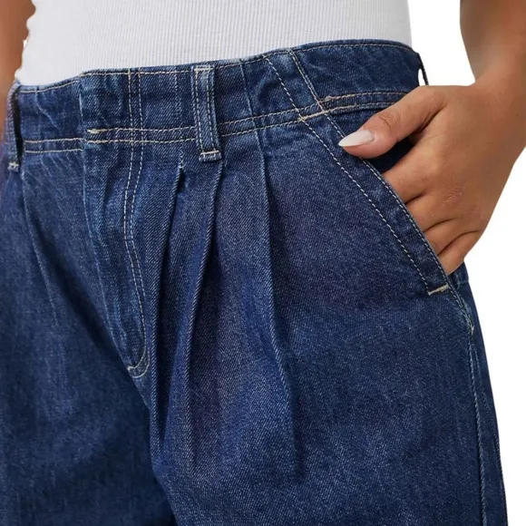Free People We The Free Equinox Denim Trousers in Ritual Blue