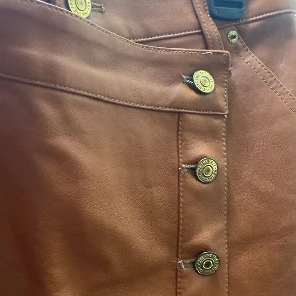 Free people We The Free Wynne vegan Caramel Cafe  skirt size 26 NWOT