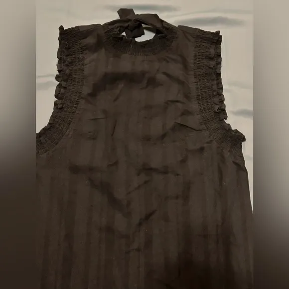 Free People Women's Black Stevie Tunic dress size L NWOT