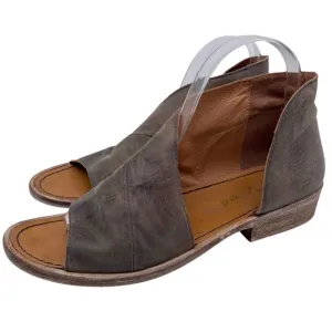 Free People Womens Shoes Mont Blanc Sandals 8.5 Taupe Leather Flat Casual Boho