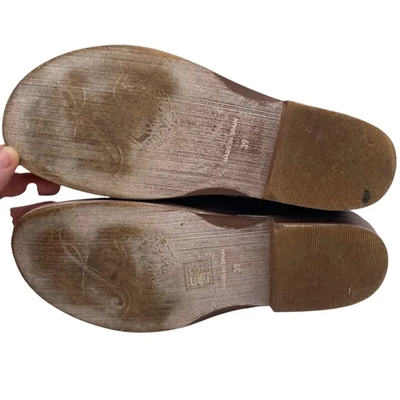 Free People Womens Shoes Mont Blanc Sandals 8.5 Taupe Leather Flat Casual Boho
