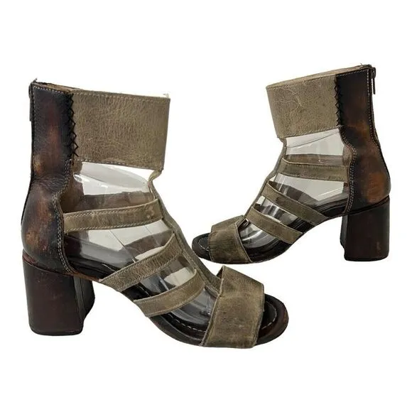 Freebird by Steven Raven Gladiator Sandals Shoes Women's Size 9 Gray Brown