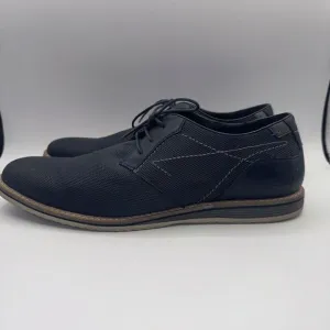 Freeman Travis Oxford Mens 13M  Blue Dress Shoes Memory Foam Insole