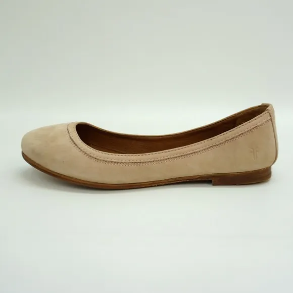 FRYE Carson Ballet Flat Slip-On Flat Blush Suede