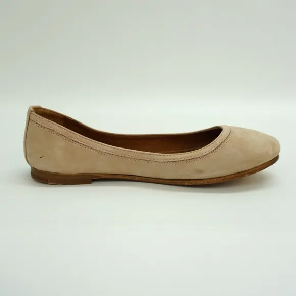 FRYE Carson Ballet Flat Slip-On Flat Blush Suede