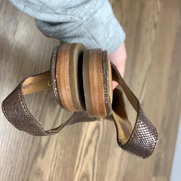 Frye Flats Sandals Women 8M Kenzie Shoes Leather Slingback Slip On Comfort