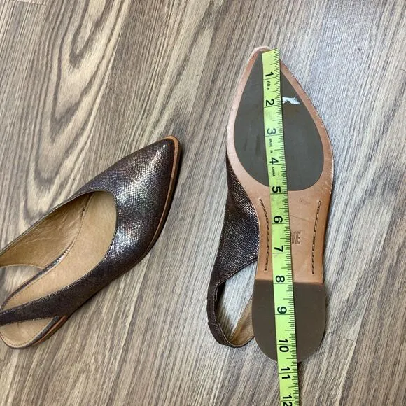 Frye Flats Sandals Women 8M Kenzie Shoes Leather Slingback Slip On Comfort