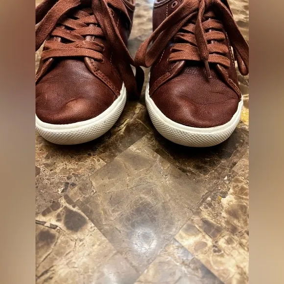Frye Maya Low Lace Sneakers- Cognac- Womens 7