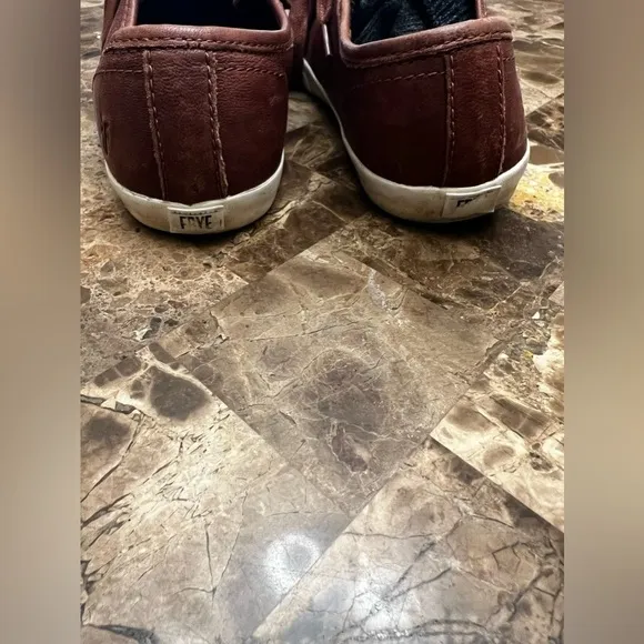 Frye Maya Low Lace Sneakers- Cognac- Womens 7