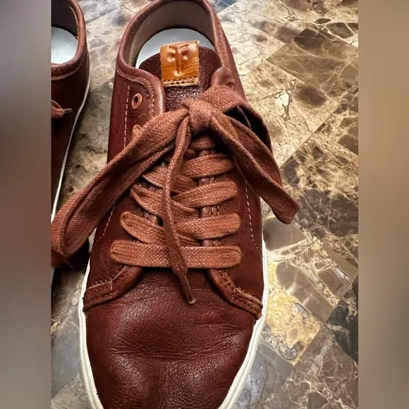 Frye Maya Low Lace Sneakers- Cognac- Womens 7