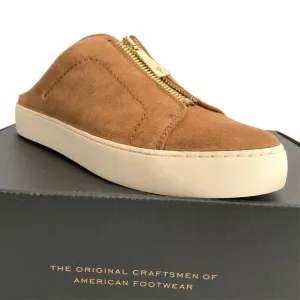 Frye Mules Size 9M Tan Suede Lena Slip-on Platform Shoes