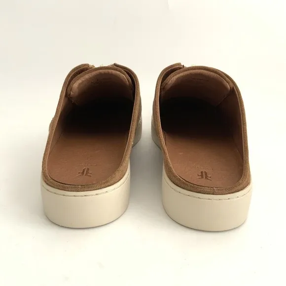 Frye Mules Size 9M Tan Suede Lena Slip-on Platform Shoes