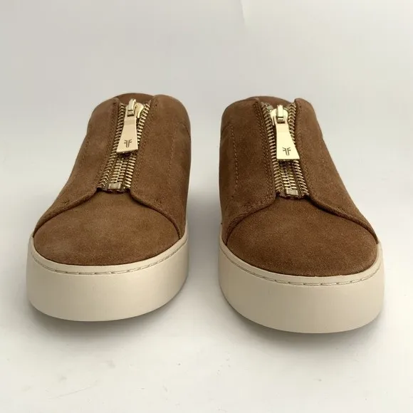 Frye Mules Size 9M Tan Suede Lena Slip-on Platform Shoes