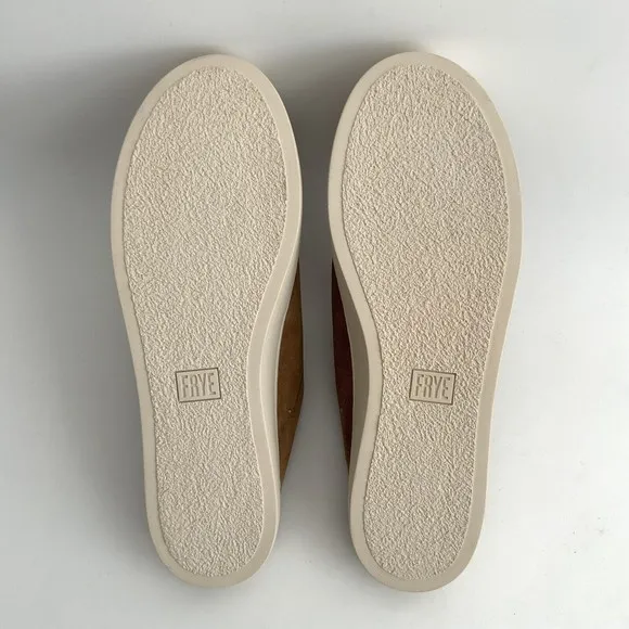 Frye Mules Size 9M Tan Suede Lena Slip-on Platform Shoes