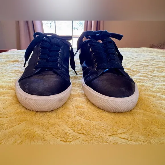 Frye Women's Black Ivy Low Lace Leather Sneakers