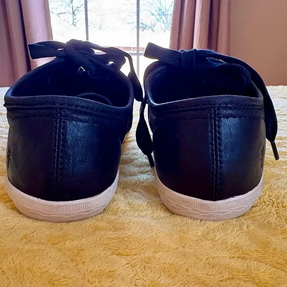 Frye Women's Black Ivy Low Lace Leather Sneakers