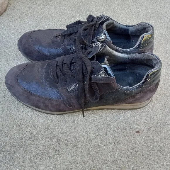 Gabor Dames Mixed Material Sneaker Size 6