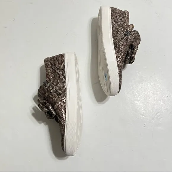 Gentle Souls Animal Print Hale Ribbon Sneakers Size 6