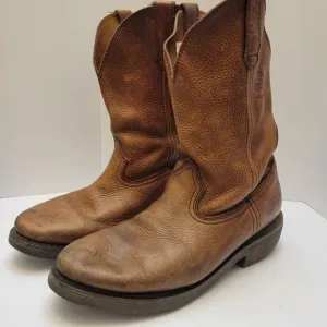 Georgia Boot Cowboy Boots Men's Size 9.5W Brown 11&quot; Carbo Tec Farm and Ranch