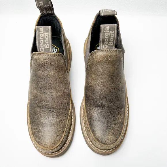 Georgia Boot Giant Romeo 3” Leather Limited Edition Rustic Bomber Brown