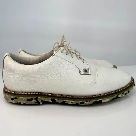 G/Fore Mens Gallivanter Leather White Golf Shoes Sport Sz 9 Style G4MS21EF02