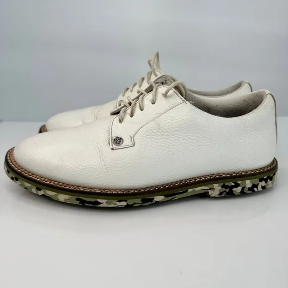 G/Fore Mens Gallivanter Leather White Golf Shoes Sport Sz 9 Style G4MS21EF02