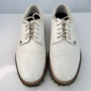 G/Fore Mens Gallivanter Leather White Golf Shoes Sport Sz 9 Style G4MS21EF02