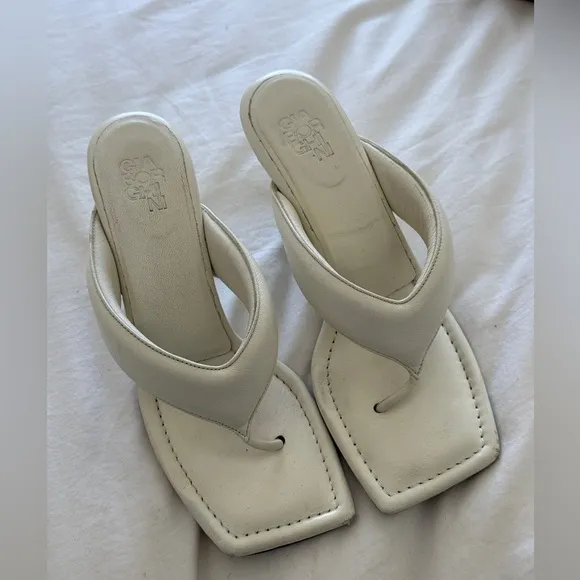 Gia Borghini White Heeled Sandals