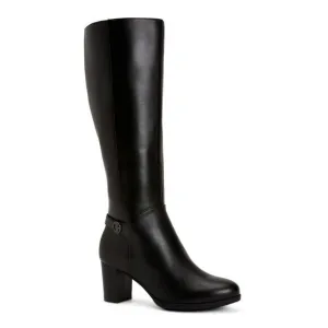 GIANI BERNINI Womens Black Adonnys Round Toe Leather Heeled Boots 6 WC