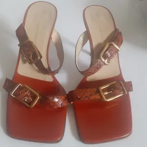 Giuseppe zanotti snake skin sandals sz 37