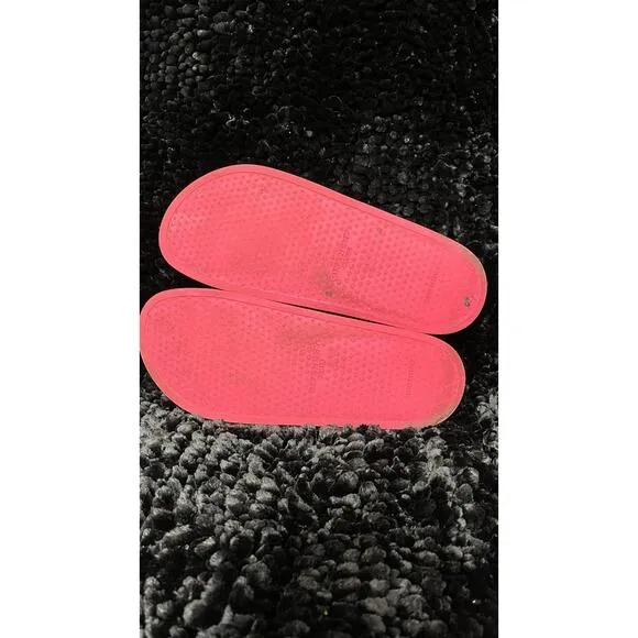 Givenchy Slide In Sandals Flip Flop Summer Shoes Bright Pink Sz M 9/W 11 Vntg