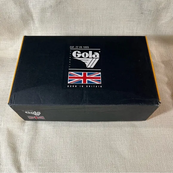 Gola Monochrome Black Badminton Shoes CMA548, NWT Original box
