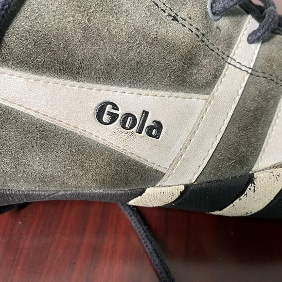 Gola suede leather men’s sneakers shoes size 13 black and white