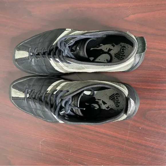 Gola suede leather men’s sneakers shoes size 13 black and white