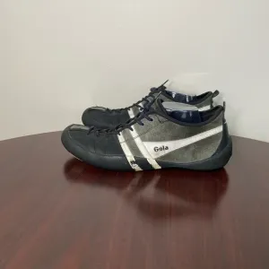 Gola suede leather men’s sneakers shoes size 13 black and white
