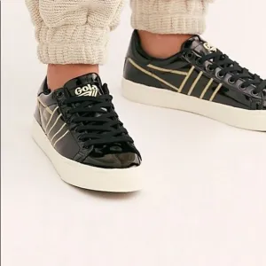 Gola X Free People Patent Leather Low-Top Sneakers