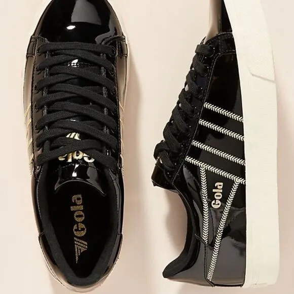 Gola X Free People Patent Leather Low-Top Sneakers