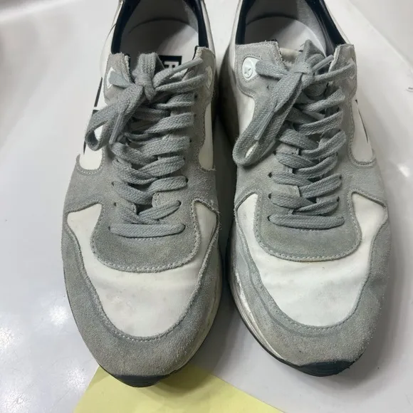 Golden Goose running soles Sz 38 Gray and White Sneakers