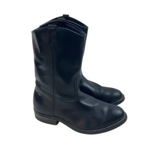 Goodyear Mens Boots 9EEE Black Leather Western Grunge Biker Vibram Oil Resistant