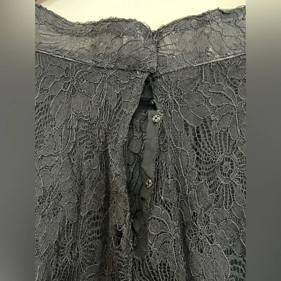 Gothic Black Lace Long Skirt – Women’s Size Medium – Romantic, Elegant, and Edgy