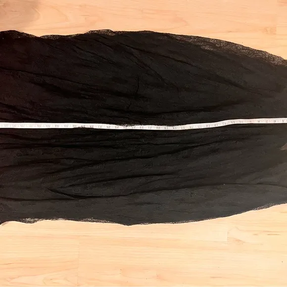 Gothic Black Lace Long Skirt – Women’s Size Medium – Romantic, Elegant, and Edgy