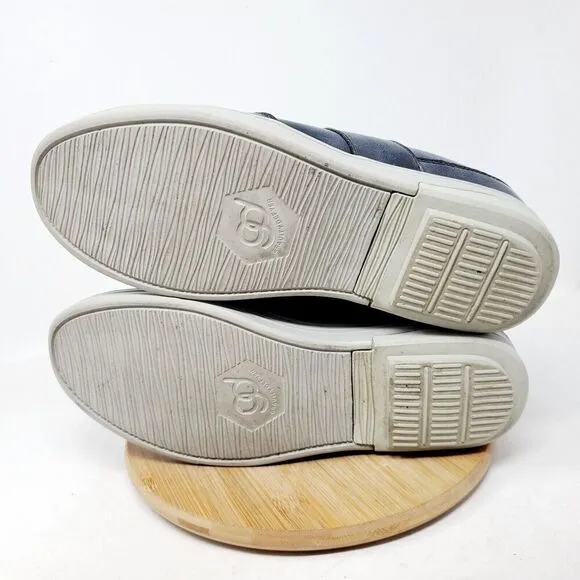 Gravity Defyer Shoes Mens 10.5 Raddley Slip On Grey Leather Sneaker
