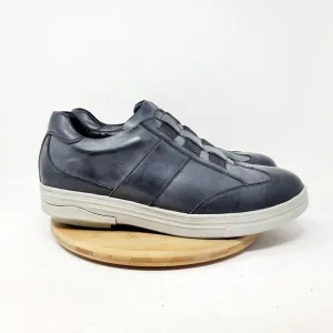Gravity Defyer Shoes Mens 10.5 Raddley Slip On Grey Leather Sneaker